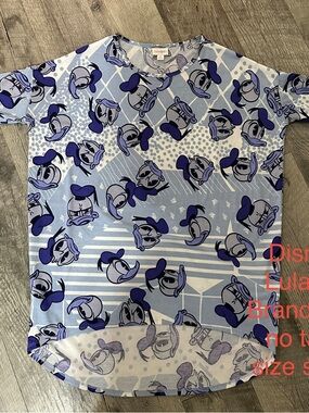 Disney Blue Donald Duck Short Sleeve Tee
